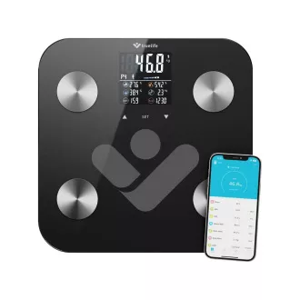 TrueLife FitScale W6 BT - Bioelektrische Impedanz-Bluetooth-Waage - schwarz TrueLife FitScale W6 BT - Bioelektrische Impedanz-Bluetooth-Waage - schwarz