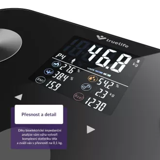 TrueLife FitScale W6 BT - Bioelektrische Impedanz-Bluetooth-Waage - schwarz TrueLife FitScale W6 BT - Bioelektrische Impedanz-Bluetooth-Waage - schwarz