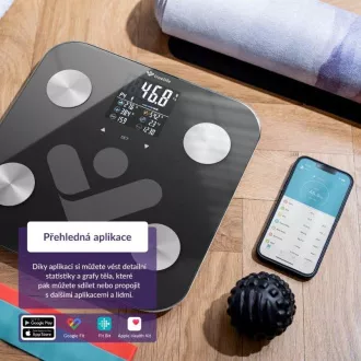TrueLife FitScale W6 BT - Bioelektrische Impedanz-Bluetooth-Waage - schwarz TrueLife FitScale W6 BT - Bioelektrische Impedanz-Bluetooth-Waage - schwarz