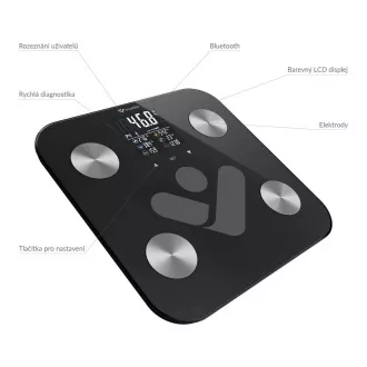 TrueLife FitScale W6 BT - Bioelektrische Impedanz-Bluetooth-Waage - schwarz TrueLife FitScale W6 BT - Bioelektrische Impedanz-Bluetooth-Waage - schwarz