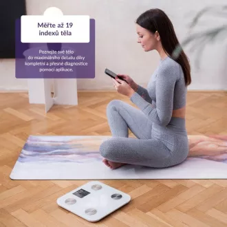 TrueLife FitShape S6 BT - Bioelektrische Impedanz-Bluetooth-Waage - weiß TrueLife FitShape S6 BT - Bioelektrische Impedanz-Bluetooth-Waage - weiß