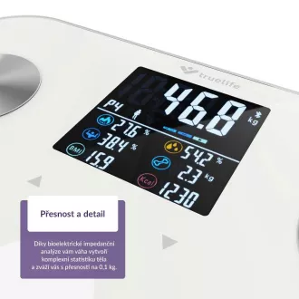 TrueLife FitShape S6 BT - Bioelektrische Impedanz-Bluetooth-Waage - weiß TrueLife FitShape S6 BT - Bioelektrische Impedanz-Bluetooth-Waage - weiß