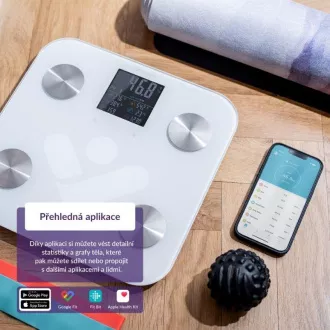TrueLife FitShape S6 BT - Bioelektrische Impedanz-Bluetooth-Waage - weiß TrueLife FitShape S6 BT - Bioelektrische Impedanz-Bluetooth-Waage - weiß