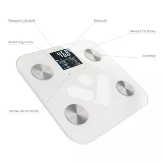 TrueLife FitShape S6 BT - Bioelektrische Impedanz-Bluetooth-Waage - weiß TrueLife FitShape S6 BT - Bioelektrische Impedanz-Bluetooth-Waage - weiß