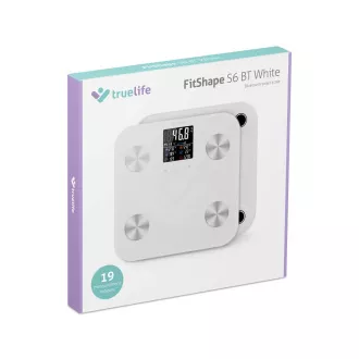 TrueLife FitShape S6 BT - Bioelektrische Impedanz-Bluetooth-Waage - weiß TrueLife FitShape S6 BT - Bioelektrische Impedanz-Bluetooth-Waage - weiß