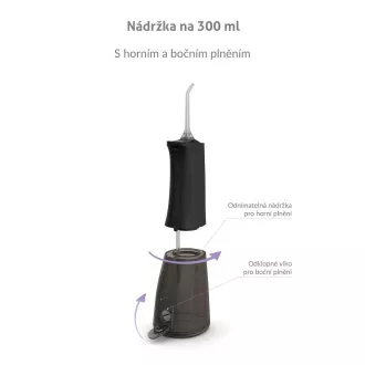 TrueLife AquaFloss Compact L100 Schwarz Munddusche
