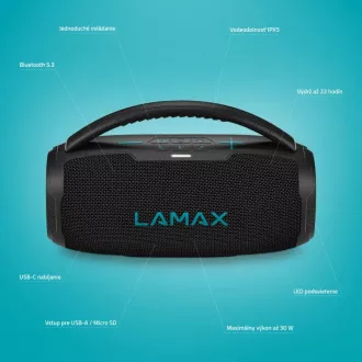 LAMAX PartyGo1 Mini - tragbarer Lautsprecher LAMAX PartyGo1 Mini - tragbarer Lautsprecher