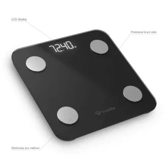 TrueLife FitScale W1 BT Black - bioelektrische Impedanz-Bluetooth-Waage TrueLife FitScale W1 BT Black - bioelektrische Impedanz-Bluetooth-Waage