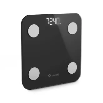 TrueLife FitScale W1 BT Black - bioelektrische Impedanz-Bluetooth-Waage TrueLife FitScale W1 BT Black - bioelektrische Impedanz-Bluetooth-Waage
