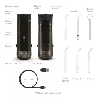 TrueLife AquaFloss Mini M50 Munddusche - schwarz TrueLife AquaFloss Mini M50 Munddusche - schwarz