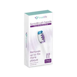 TrueLife SonicBrush Clean-Serie Bürstenköpfe „Sensitive white“, 2er-Pack TrueLife SonicBrush Clean-Serie Bürstenköpfe „Sensitive white“, 2er-Pack