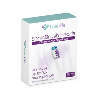 TrueLife SonicBrush Clean-Serie Bürstenköpfe „Sensitive“ in Weiß, 8er-Pack TrueLife SonicBrush Clean-Serie Bürstenköpfe „Sensitive“ in Weiß, 8er-Pack