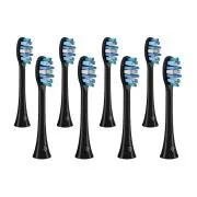 TrueLife SonicBrush Clean-Serie Bürstenköpfe „Whiten“, schwarz, 8er-Pack