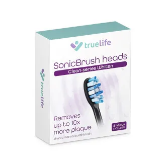 TrueLife SonicBrush Clean-Serie Bürstenköpfe „Whiten“, schwarz, 8er-Pack TrueLife SonicBrush Clean-Serie Bürstenköpfe „Whiten“, schwarz, 8er-Pack