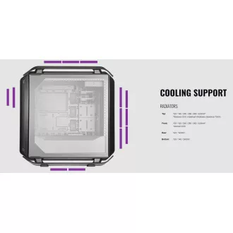 Cooler Master Gehäuse Cosmos C700P Schwarz, E-ATX, Transparente Seiten, 3x 140mm Lüfter, Schwarz Cooler Master Gehäuse Cosmos C700P Schwarz, E-ATX, Transparente Seiten, 3x 140mm Lüfter, Schwarz