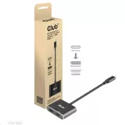 Club3D Hub MST (Multi Stream Transport) USB3.2 Gen2 Typ-C (DP Alt-Mode) zu DisplayPort   HDMI 4K60Hz (M/F)