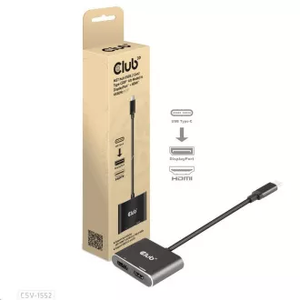 Club3D Hub MST (Multi Stream Transport) USB3.2 Gen2 Typ-C (DP Alt-Mode) zu DisplayPort HDMI 4K60Hz (M/F) Club3D Hub MST (Multi Stream Transport) USB3.2 Gen2 Typ-C (DP Alt-Mode) zu DisplayPort HDMI 4K60Hz (M/F)