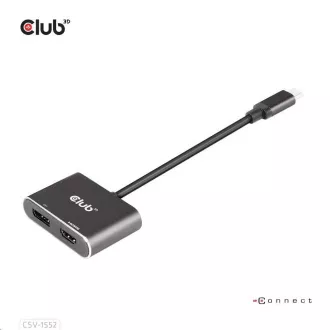 Club3D Hub MST (Multi Stream Transport) USB3.2 Gen2 Typ-C (DP Alt-Mode) zu DisplayPort HDMI 4K60Hz (M/F) Club3D Hub MST (Multi Stream Transport) USB3.2 Gen2 Typ-C (DP Alt-Mode) zu DisplayPort HDMI 4K60Hz (M/F)