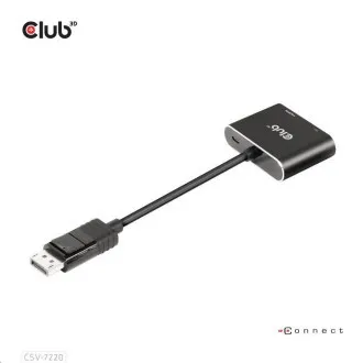 Club3D Hub MST (Multi Stream Transport) DisplayPort 1.4 zu DisplayPort   HDMI 4K60Hz (M/F)