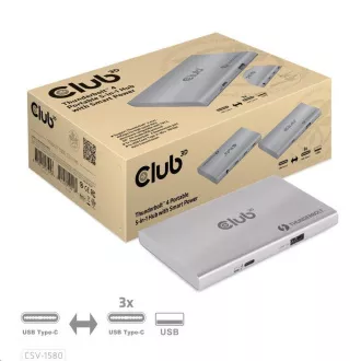 Club3D hubThunderbolt 4 Portable 5-in-1 Hub mit Smart Power