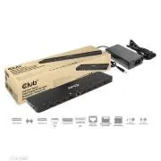 Club3D Dockingstation USB-C 12v1, 1xDP, 2xHDMI, 1xUSB-C, 5xUSB, 1xRJ45, 1x3.5mm, SD Kartenleser, schwarz