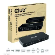 Club3D Dockingstation USB-C 10v1, 1xDP, 1xHDMI, 3xUSB-C, 3xUSB, 1xRJ45, 1x3.5mm, schwarz