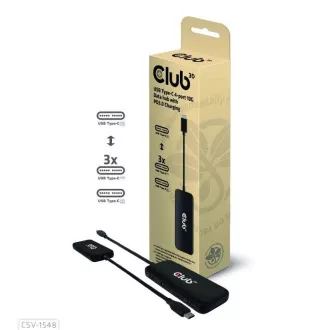 Club3D Hub 1xUSB-C auf 4xUSB-C, 10Gbps Anschluss, PD 3.0 Club3D Hub 1xUSB-C auf 4xUSB-C, 10Gbps Anschluss, PD 3.0