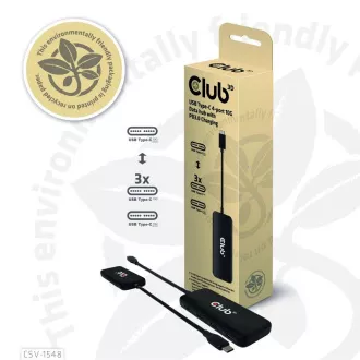 Club3D Hub 1xUSB-C auf 4xUSB-C, 10Gbps Anschluss, PD 3.0 Club3D Hub 1xUSB-C auf 4xUSB-C, 10Gbps Anschluss, PD 3.0