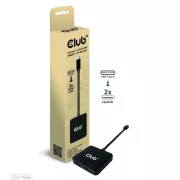 Club3D Video-Hub MST USB-C auf 2xHDMI   USB-C PD 3.0, 4K60Hz