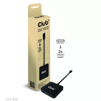 Club3D Video-Hub MST USB-C auf 2xHDMI USB-C PD 3.0, 4K60Hz Club3D Video-Hub MST USB-C auf 2xHDMI USB-C PD 3.0, 4K60Hz