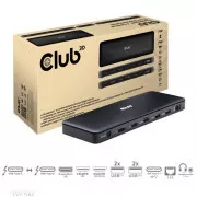 Club3D Dockingstation USB-C 12v1, 1xDP, 1xHDMI, 2xUSB-C, 4xUSB, 1xRJ45, schwarz