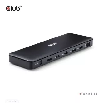 Club3D Dockingstation USB-C 12v1, 1xDP, 1xHDMI, 2xUSB-C, 4xUSB, 1xRJ45, schwarz Club3D Dockingstation USB-C 12v1, 1xDP, 1xHDMI, 2xUSB-C, 4xUSB, 1xRJ45, schwarz
