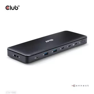 Club3D Dockingstation USB-C 12v1, 1xDP, 1xHDMI, 2xUSB-C, 4xUSB, 1xRJ45, schwarz Club3D Dockingstation USB-C 12v1, 1xDP, 1xHDMI, 2xUSB-C, 4xUSB, 1xRJ45, schwarz