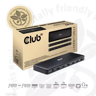 Club3D Dockingstation USB-C 12v1, 1xDP, 1xHDMI, 2xUSB-C, 4xUSB, 1xRJ45, schwarz Club3D Dockingstation USB-C 12v1, 1xDP, 1xHDMI, 2xUSB-C, 4xUSB, 1xRJ45, schwarz