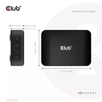 Club3D Travel Charger 240W GaN Technologie, 4xUSB-C, PPS PD 3.1 Unterstützung Club3D Travel Charger 240W GaN Technologie, 4xUSB-C, PPS PD 3.1 Unterstützung