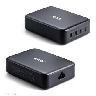 Club3D Travel Charger 240W GaN Technologie, 4xUSB-C, PPS PD 3.1 Unterstützung Club3D Travel Charger 240W GaN Technologie, 4xUSB-C, PPS PD 3.1 Unterstützung