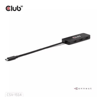 Club3D Hub MST USB-C zu 3xHDMI, Einfach: 8K30Hz, Dreifach: 4K60Hz Club3D Hub MST USB-C zu 3xHDMI, Einfach: 8K30Hz, Dreifach: 4K60Hz