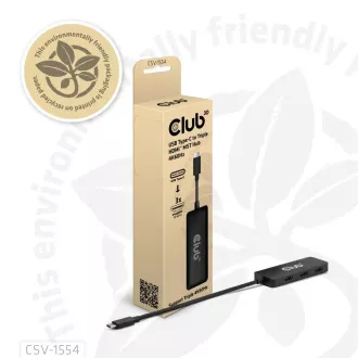 Club3D Hub MST USB-C zu 3xHDMI, Einfach: 8K30Hz, Dreifach: 4K60Hz Club3D Hub MST USB-C zu 3xHDMI, Einfach: 8K30Hz, Dreifach: 4K60Hz