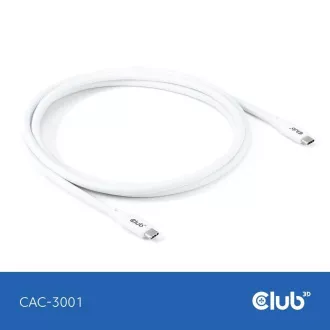 Club3D USB-C 4.0 Kabel, 20Gbps, 4K60Hz, PD 240W, 2m, weiß Club3D USB-C 4.0 Kabel, 20Gbps, 4K60Hz, PD 240W, 2m, weiß