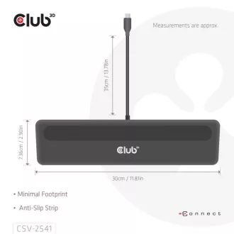 Club3D Dockingstation USB-C 12v1, 2xHDMI, 1xDP, 2xUSB-C, 3xUSB, 1xRJ45, 1x3.5mm, schwarz Club3D Dockingstation USB-C 12v1, 2xHDMI, 1xDP, 2xUSB-C, 3xUSB, 1xRJ45, 1x3.5mm, schwarz