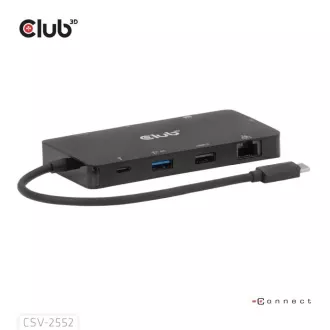 Club3D Dockingstation USB-C 9v1, 2xHDMI, 1xUSB-C, 1xUSB-C PD, 2xUSB, 1xRJ45, microSD/SD, schwarz Club3D Dockingstation USB-C 9v1, 2xHDMI, 1xUSB-C, 1xUSB-C PD, 2xUSB, 1xRJ45, microSD/SD, schwarz