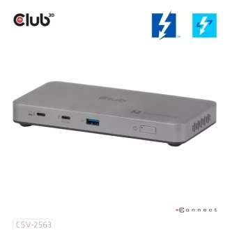 Club3D Hub Thunderbolt 5 5v1, 3x USB-C TB5, 1x USB-A, 1x8K60Hz, 3x 5K60Hz, Thunderbolt Share Zertifizierung, 180W Club3D Hub Thunderbolt 5 5v1, 3x USB-C TB5, 1x USB-A, 1x8K60Hz, 3x 5K60Hz, Thunderbolt Share Zertifizierung, 180W