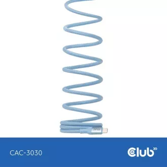 Club3D Magnetisches USB-C Kabel, 240W PD3.1, 480 Mbps, 2m, blau Club3D Magnetisches USB-C Kabel, 240W PD3.1, 480 Mbps, 2m, blau