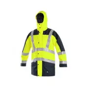 Herren Reflexjacke LONDON, 5in1, gelb-blau, Größe S