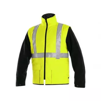 Herren Reflexjacke LONDON, 5in1, gelb-blau, Größe S