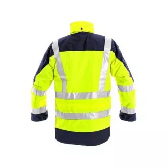 Herren Reflexjacke LONDON, 5in1, gelb-blau, Gr. 3XL