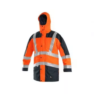 Warnjacke CXS LONDON, 5in1, Herren, orange-blau, Größe L Warnjacke CXS LONDON, 5in1, Herren, orange-blau, Größe L