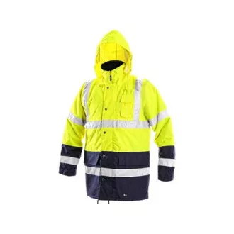 Herren Reflexjacke OXFORD, gelb-blau, Größe L
