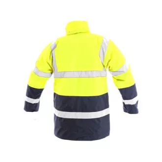Herren Reflexjacke OXFORD, gelb-blau, Größe L
