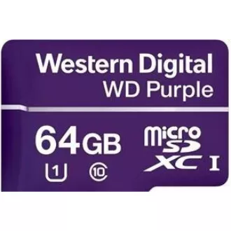 WD MicroSDXC-Karte 64GB Lila WDD064G1P0C Klasse 10, 16 TBW WD MicroSDXC-Karte 64GB Lila WDD064G1P0C Klasse 10, 16 TBW